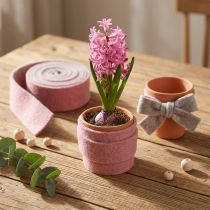 kohteita Ruukkunauha koristenauha villahuopa vanhanpinkki harmaa 7.5cm 5m