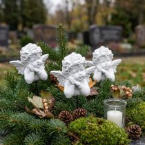 kohteita Koristetulppa enkelihahmot hautakoristeet valkoinen K5cm 6 kpl
