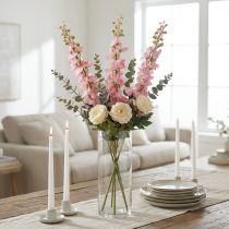 kohteita Delphinium delphinium keinotekoinen pinkki 82cm 3kpl