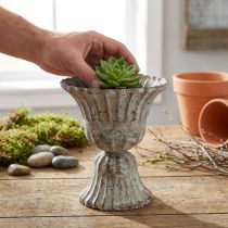 kohteita Cup harmaa antiikki look Ø12cm K13.5cm