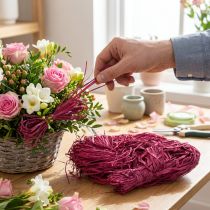 kohteita Koristeellinen raffia luonnonraffia-raffia-mallow askarteluun 300g