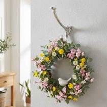 kohteita Seinäkoukku vintage look hopea metalli koristekoukku H22cm