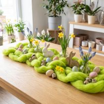 kohteita Vihreä huovutusvilla askarteluun ja kausikoristeluun, 2 m