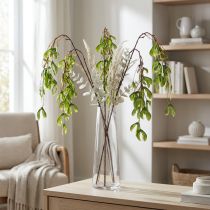 kohteita Keinotekoinen sycamore-hedelmien oksa keltavihreä 100cm 3kpl