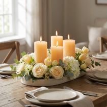 kohteita Kynttilät Apricot Light Yksiväriset pilarikynttilät 60×80mm 4kpl
