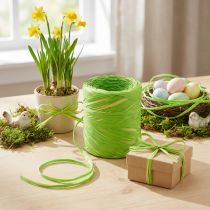 kohteita Raffia nauha vihreä keltainen raffia lahjanauha 200m