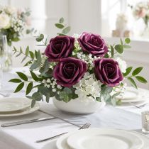 kohteita Foam Rose Purple Ø15cm 4 kpl