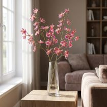kohteita Oncidium Keinotekoiset Orkideat Koriste Vaaleanpunainen Violetti 93cm 2kpl