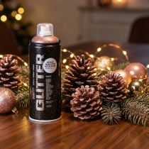kohteita Glitter spray, ruusukulta, kultaspray, metallinhohtomaali, Montana Cans 400ml