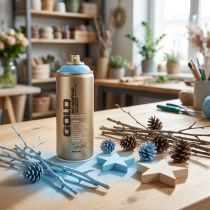 kohteita Vaaleansininen spraymaali Montana Gold Baby Blue 400ml