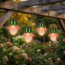 kohteita Aurinkokennolamppu LED Kukka Ø11.5cm 4 kpl