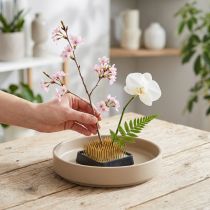 kohteita Plug-in siili Kenzan neliökukka siili messinki 40×40mm