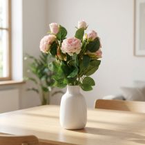 kohteita Artificial Roses Pink Artificial Roses Dry Look 53cm 3kpl