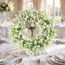 kohteita Gypsophila seppele valkoinen kukka seppele häät Ø30cm