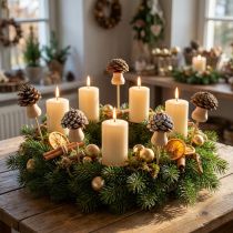 kohteita Kukkatulppa kartiosieni koristetulppa Advent 4,5cm 12 kpl