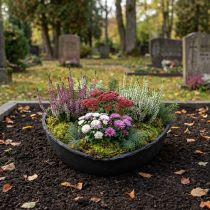 kohteita Oasis Black Biolit -istutusruukku, sydän, musta, 34 cm