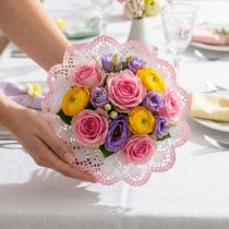 kohteita Biedermeier hihansuut batiikki Ø27cm 25 kpl