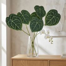 kohteita Keinotekoiset Anthurium Leaves Fake Plant Green 96cm