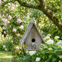kohteita Koristeellinen lintumaja ripustettavaksi Birdhouse Deco Grey H22cm