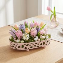 kohteita Koristekulho Soikea kulho jaloilla pöytäkoriste pinkki 30×18cm