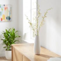 kohteita Keinotekoinen orkideaoksa Cream White Flowers L90cm 2kpl