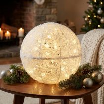 kohteita Deco Ball Wire Ball Deco Ball Valkoinen kaksi puolikasta Ø40cm