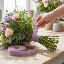 kohteita Koristenauha luonnon violetti pellavanauha 25mm 20m