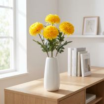 kohteita Dahlia Keinotekoiset koristekukat Keltainen kukka L64cm 3 kpl