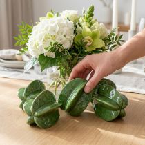kohteita Star Fruit Carambola Keraaminen Koriste 10 cm Vihreä 3-osainen Setti