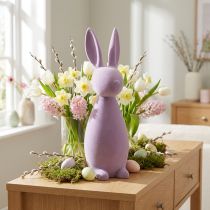 kohteita Koristeellinen pääsiäispupu – Second Choice – Flokattu liila, korkeus 47 cm
