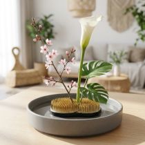 kohteita Hedgehog Kenzan Sun Moon Ikebana 110×65mm