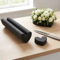 kohteita Oasis Black Ideal Floral Foam Heart Black 12x55cm