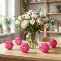 kohteita Koristepallot pinkki Ø7cm 18 kpl