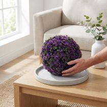 kohteita Koristepallo violetissa kasvipallossa keinotekoinen Ø18cm 1 kpl