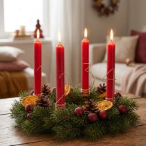 kohteita Kynttiläkoriste adventtinumerot 1-4 mattakulta metalli K10cm 4 kpl