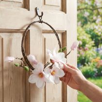 kohteita Koristesormus keinotekoinen magnoliajousikoriste ripustettavaksi Ø24cm