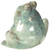 kohteita Keraaminen sammakkohahmo, yksityiskohtainen muotoilu, ihastuttava lahjaidea, 13 cm