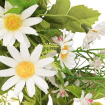 kohteita Daisy Wreath Valkoinen Vihreä Keinotekoinen Ø28cm K9cm