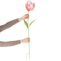 kohteita Lasinen tulppaanipuutarhakeppi - Kaunis koriste puutarhaan ja parvekkeelle, 94 cm