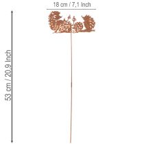 kohteita Puutarhakeppi siiliaiheinen ruostekoriste kesäksi ja syksyksi 53cm