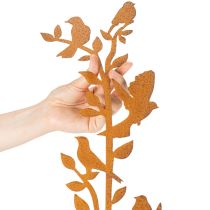 kohteita Puutarhakeppi linnuilla, metallikoriste, 100 cm