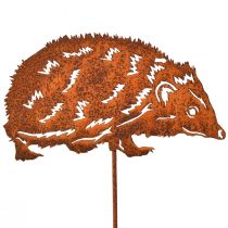 kohteita Garden Stake Hedgehog Metal Rust Autumn 15x8cm 4 kpl