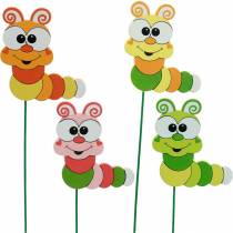 kohteita Garden Stake Caterpillar Flower Stake Kevätkoristeet Kesäkoristeet 16 kpl
