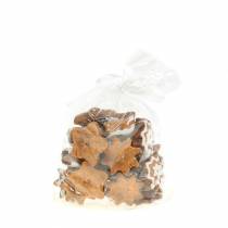 kohteita Jouluiset tähdenmuotoiset koristekeksit, 24 palaa, juhlavat tähdenmuotoiset pöytäkoristekeksit, tomusokerin näköiset, koristetähdet polyresiinistä noin 6 cm