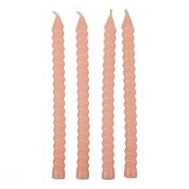 kohteita Kierretyt kynttilät spiraalikynttilät vaaleanpunainen Ø1,4cm K18cm 4kpl