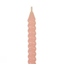 kohteita Kierretyt kynttilät spiraalikynttilät vaaleanpunainen Ø1,4cm K18cm 4kpl