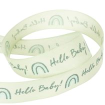 kohteita Lahjanauha Hello Baby koristenauha kaste vihreä 25mm 16m