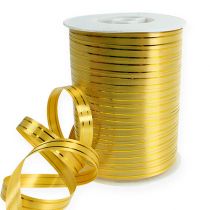 Halkaistu nauha 2 kultaraitaa kullalla 10mm 250m