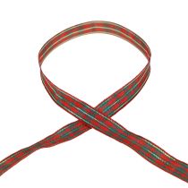 Gift Ribbon Scottish Christmas Ribbon Red Green 10mm 20m