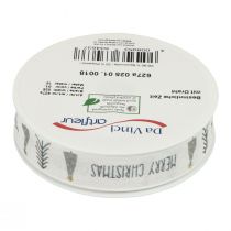 kohteita Lahjanauha Joulu Merry Christmas Harmaa 25mm 18m